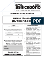 Prova - Técnico Integrado Ao Médio 2019-11-25 PDF