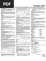 TPHA Test for Syphilis Detection Guide | PDF | Serology | Antibody