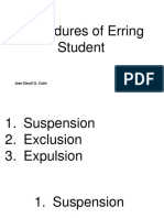 erring student