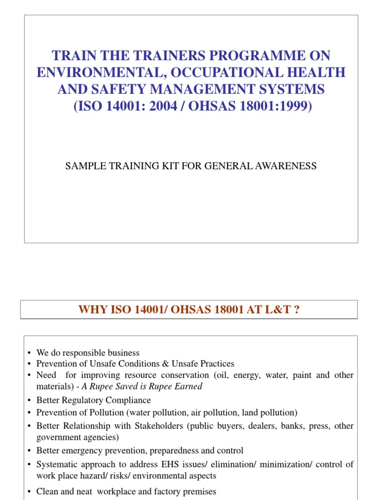 ehs and ohsas