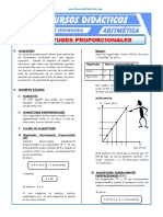 Magnitudes Proporcionales Ejercicios para Cuarto de Secundaria PDF