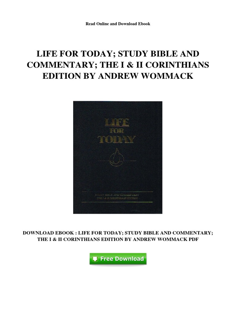 Life for Today: I & II Corinthians PDF | PDF | Exegesis | Books