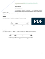 Module 5.1 Influence Lines For Statically Indeterminate Structure