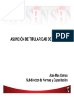 SBN - Asunción de Titularidad