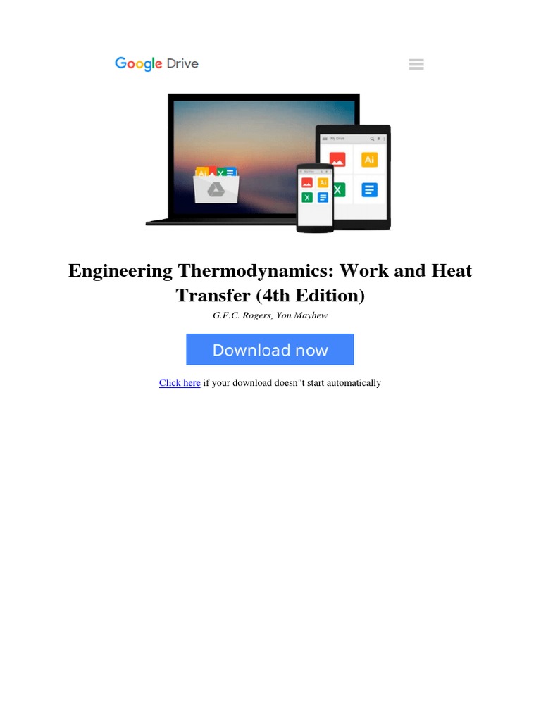 Engineering Thermodynamics Work and Heat Transfer 4th Edition by GFC ...