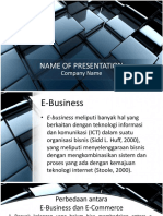 Slide #5 E Business Dalam Bisnis Dan KWU