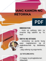 Limang Kanon NG Retorika