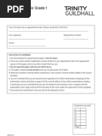 Grade 1 Theory (NEW Syllabus) May 2008