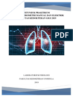 Petunjuk Praktikum Spirometri Manual Dan Elektrik FKG 2019