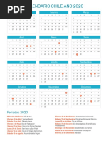 Calendario Chile 2020 PDF