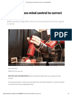 MIT Robot Uses Mind Control To Correct Errors - TheINQUIRER