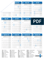 Calendario 2001 PDF