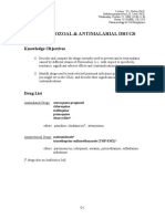 Antimalaria and Antiprotozoal syllabus 2008