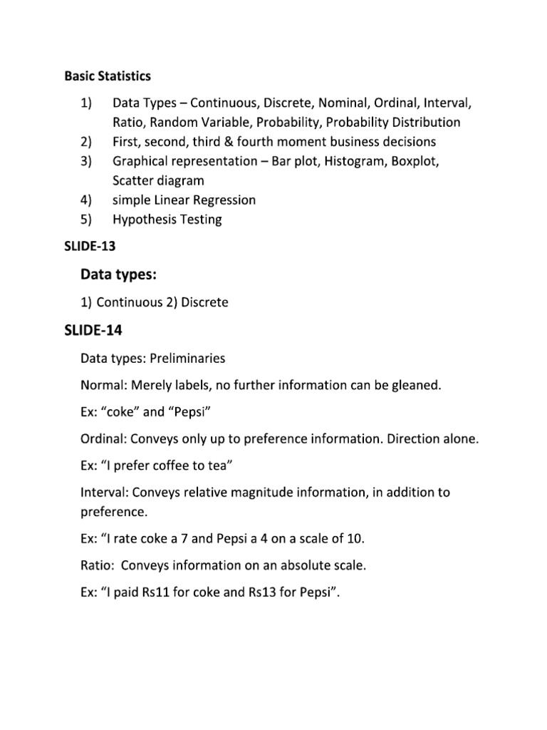 Basic Statistics PDF | PDF