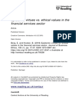 Epistemic Virtue in the Financial Sector