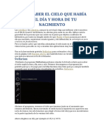 Cómo Saber El Cielo Que Había en El Día y Hora de Tu Nacimiento