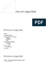 Términos en Seguridad