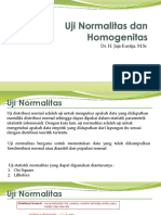 Uji Normalitas Dan Homogenitas