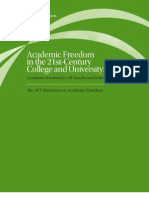 Academic Freedom Statement