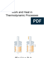 Work and Heat in Thermodynamic Processes