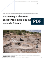 Arqueólogos dizem ter encontrado mesa que sustentou a Arca da Aliança - Instituto Teológico Gamaliel.pdf