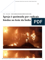 Igreja é queimada por radicais hindus no leste da Índia - Instituto Teológico Gamaliel.pdf