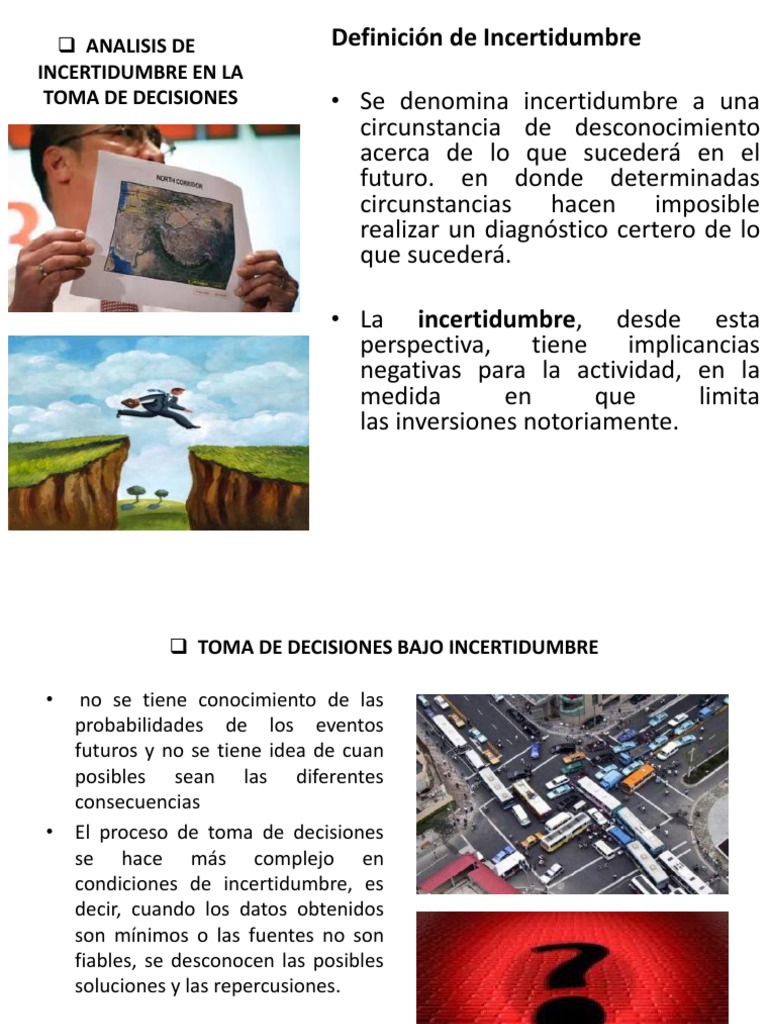 Análisis de Decisiones en Incertidumbre | PDF | Ciencia y matemáticas