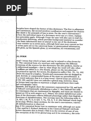 Nahuatldictionary PDF | PDF