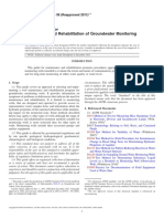 D5978-96 (2011) E1 Standard Guide For Maintenance and Rehabilitation of Groundwater Monitoring Wells