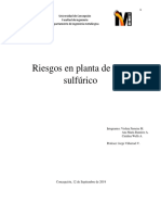 Riesgos en Planta de Ácido Sulfúrico