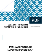 Evaluasi Program Supervisi Pendidikan