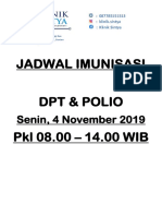 Jadwal Imunisasi