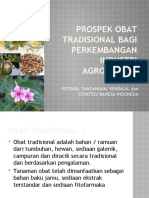 Presentasi KDK Prospek Obat Tradisional