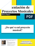 Presentación de Proyectos Musicales - Blanca Segura