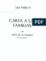 Índice de Carta A Las Familias - JPII