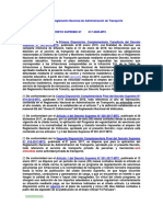 Reglamento Nacional de Administración de Transporte DS 017-MTC y Sus Modicatorias PDF
