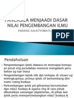 Pancasila Menjaadi Dasar Nilai Pengembangan Ilmu