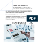 Teks Berita: Struktur, Unsur dan Jenis