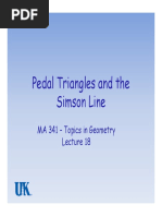 Pedal Triangles and the Simson Line - Topics in Geometry