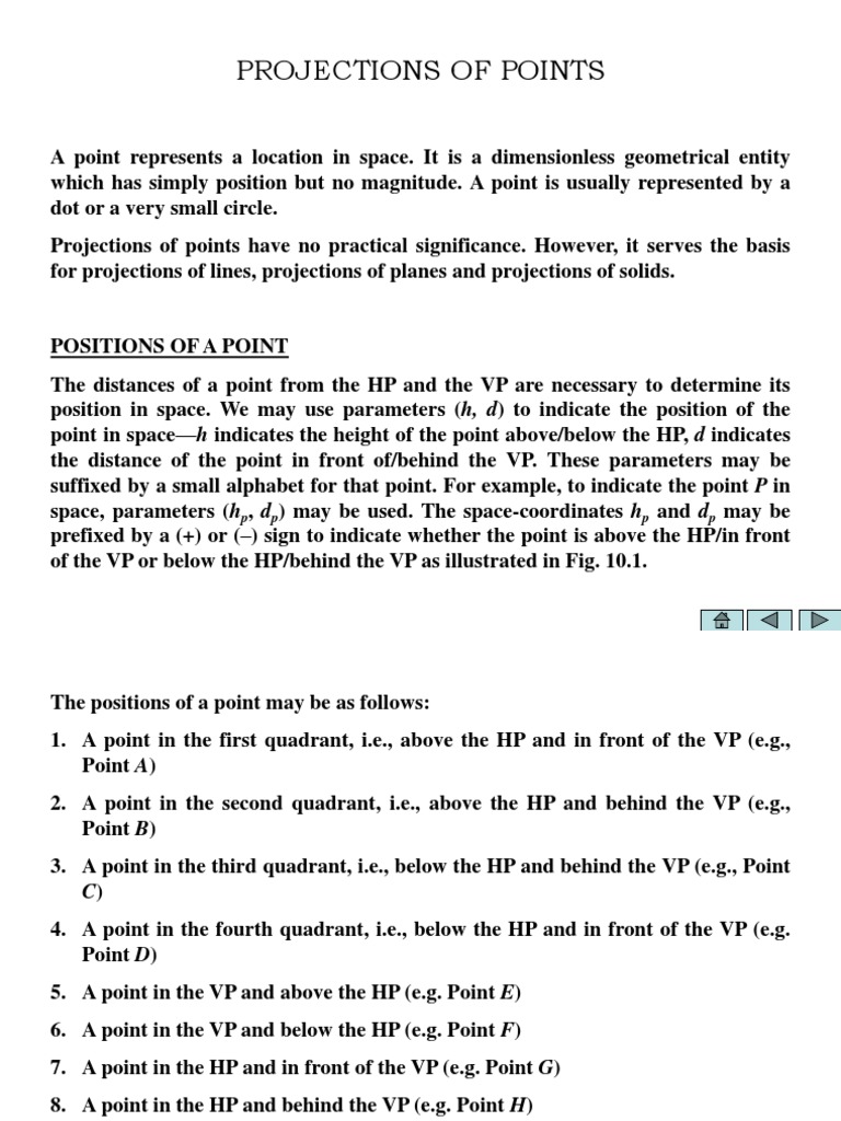 Point Projections in Coordinate Planes | PDF | Cartesian Coordinate ...