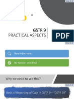 Practical Aspects - GST Annual Return