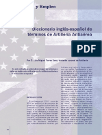 Diccionario Inglés-Español de Artillería de Campaña y Antiaérea PDF