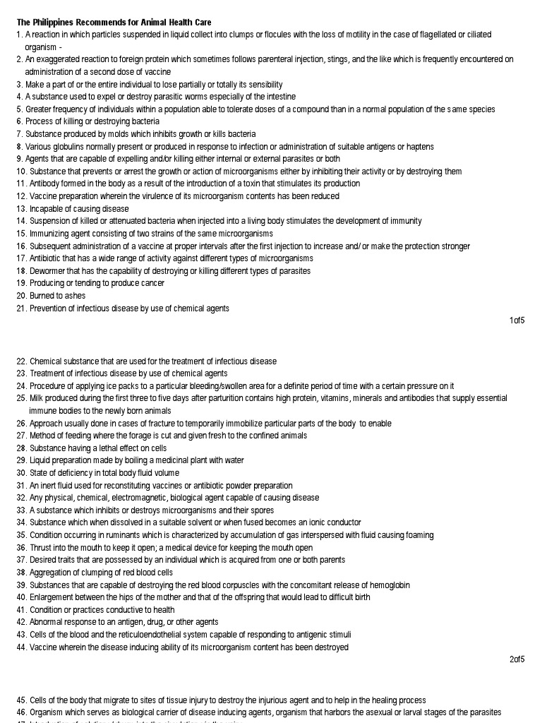 ANIMAL HEALTH PROGRAM IN THE PHILIPPINES intelligence overview