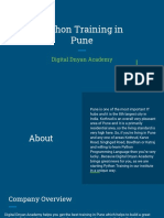 Digital Dnyan Academy - Best Python Training in Pune - Join Us Today