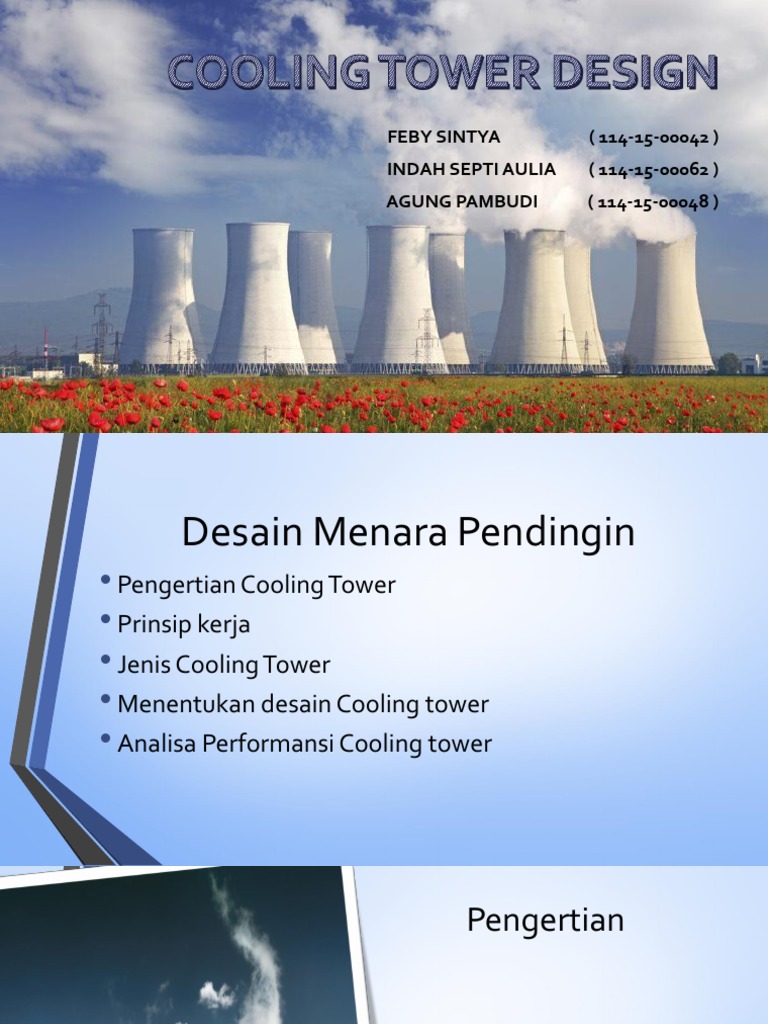 Cooling TOWER DESIGN PDF
