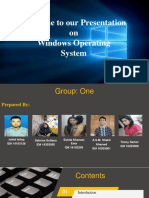 Presentation On Windows Operating System