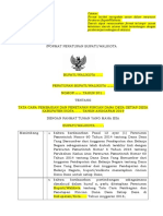 Template Peraturan Bupati Walkot 2019