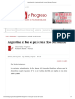 Argentina Sí Fue El País Más Rico Del Mundo _ Libertad y Progreso