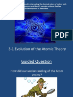 GO 3 - 1 Evolution of Atomic Theory