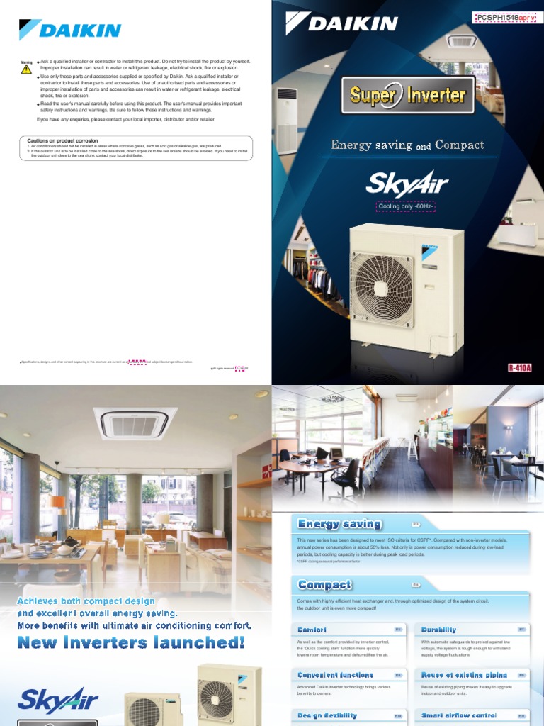 SA - Super Inverter - Original File PDF | PDF | Air Conditioning ...